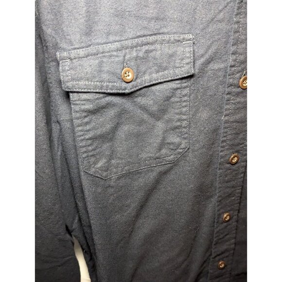 RedHead Shirt Mens Large L Blue Long Sleeve Button Up Pockets Outdoors Hiking - Picture 2 of 12